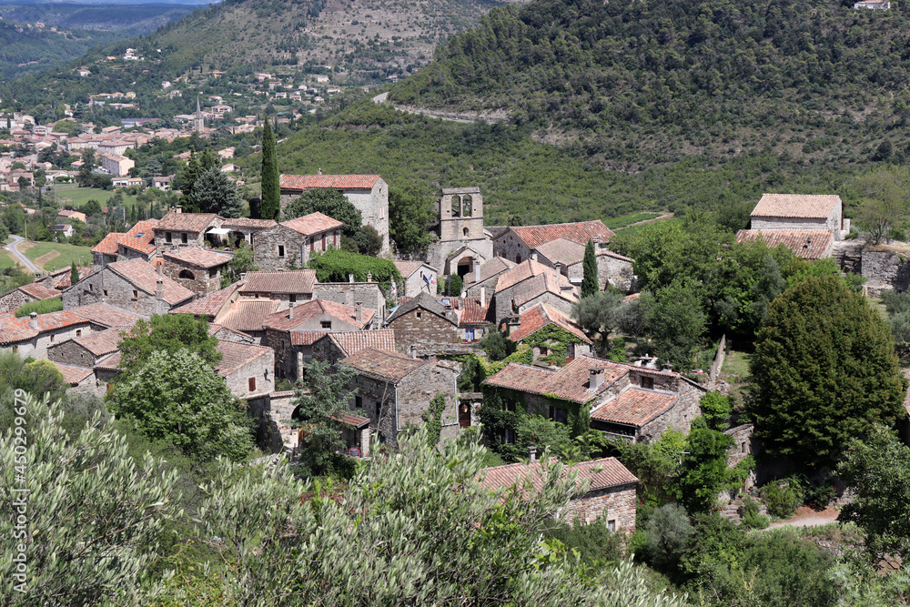 Im historischen Dorf Naves bei Les Vans, Ardèche, Frankreich