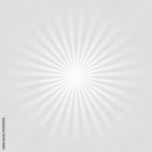 White Sunburst Pattern Background. Rays. Sunburst background. White radial background.