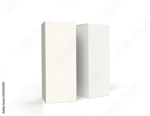 250ml carton packaging mock-up with shadow and reflection double angle
