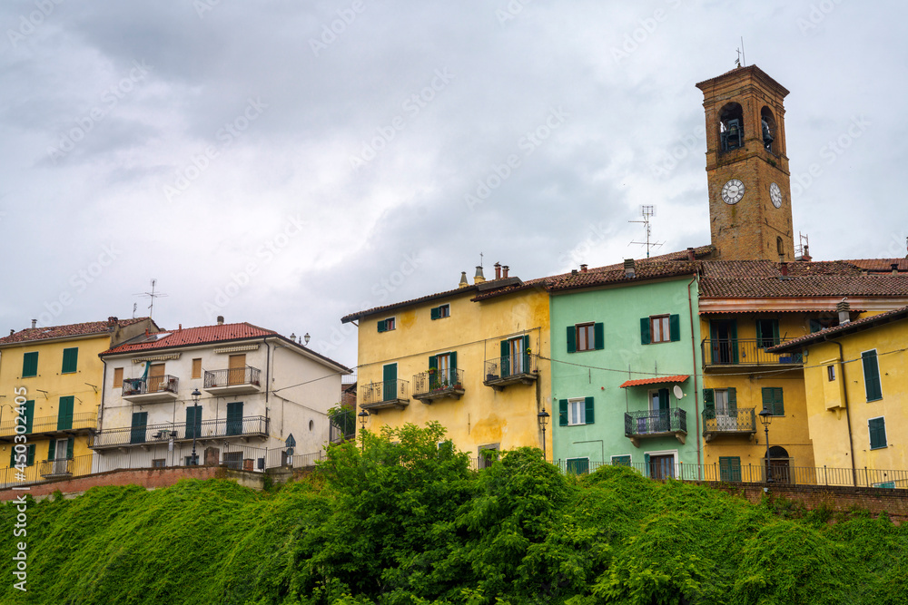 View of Ricaldone, old village in Monferrato, Italy