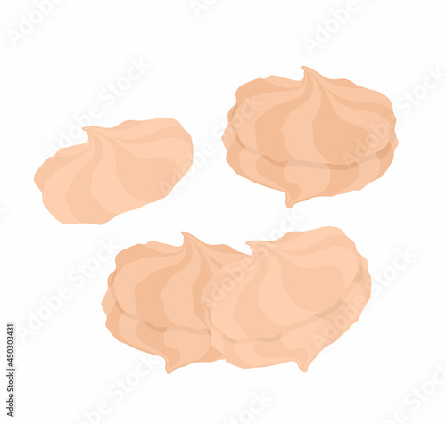 Marshmallows. Vector logo illustration on a white background. 