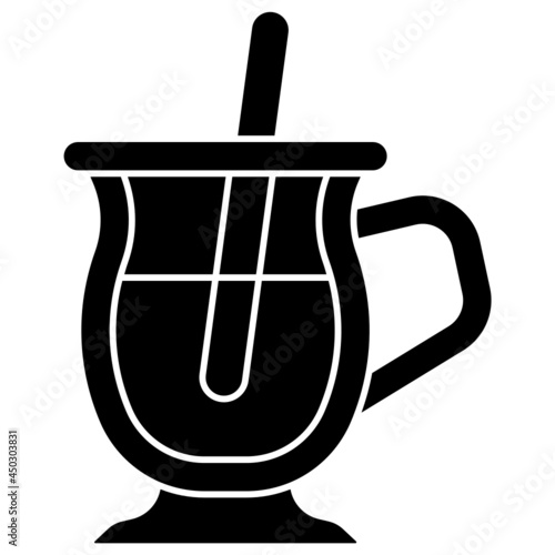 mulled wine solid icon
