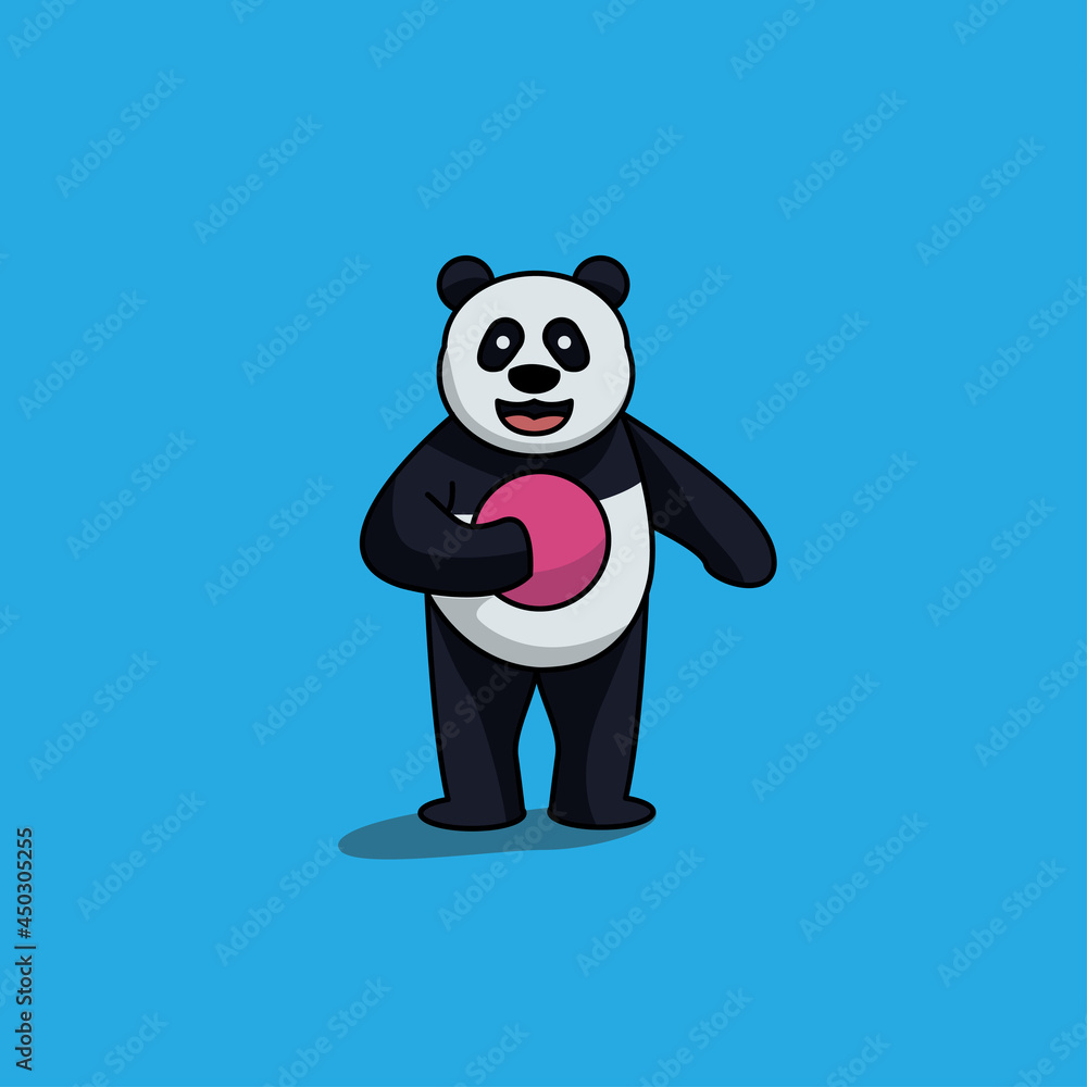 Fototapeta premium Panda soccer