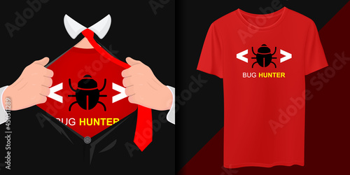 Bug Hunter Fixed, Programmer Clothing, Coding Shirt.
