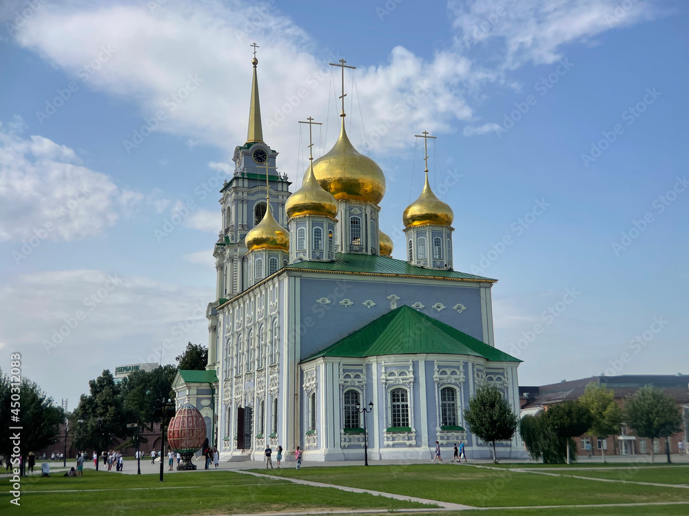Tula kremlin historical fortress with park