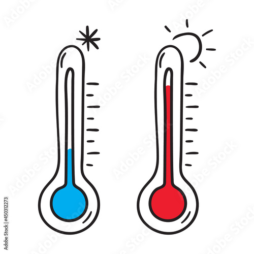 Vector icon thermometer