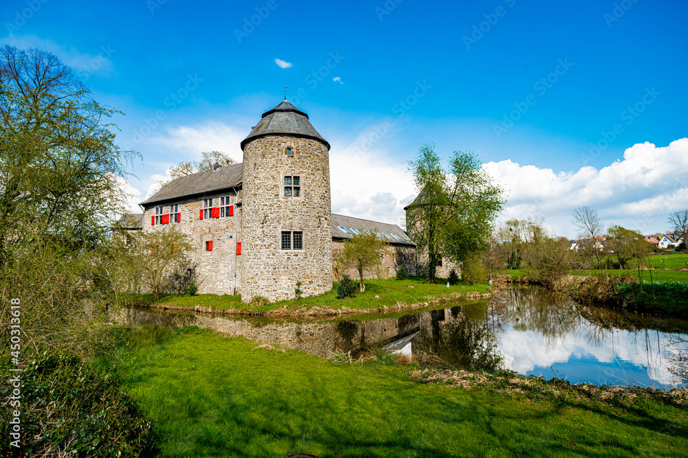 Medieval Water Castle Ratingen, near Dusseldorf, Germany