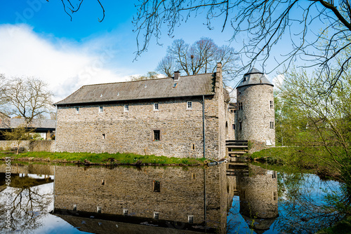 Medieval Water Castle Ratingen, near Dusseldorf, Germany photo