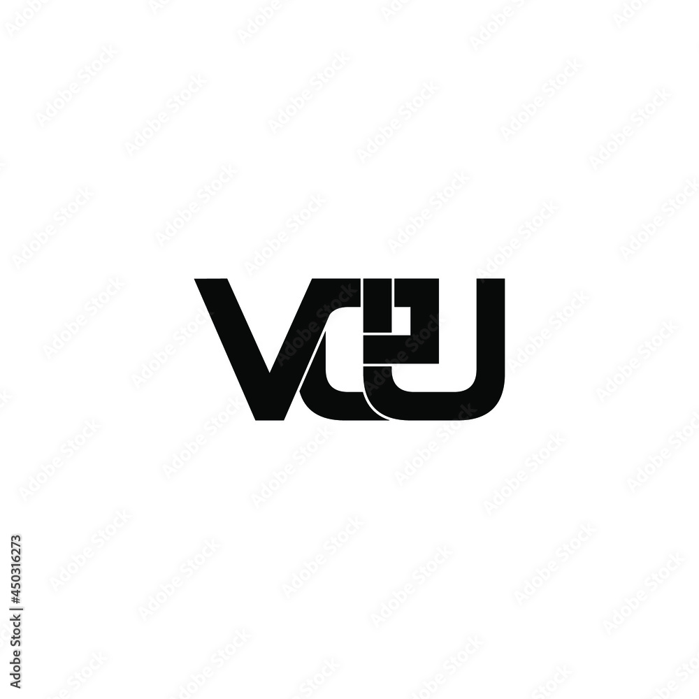 veu initial letter monogram logo design veu initial letter monogram logo design