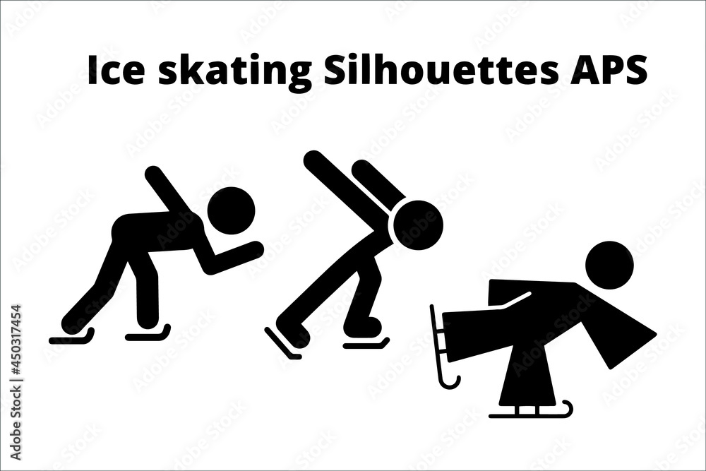 set of ice skating silhouettes , line isolated or logo isolated sign symbol vector, outline and stroke style Collection of high-quality black style vector illustration, set of ice skating silhouettes , line isolated or logo isolated sign symbol vector, outline and stroke style Collection of high-quality black style vector illustration,
