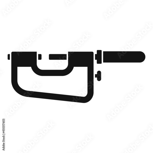 Precision micrometer icon simple vector. Vernier caliper