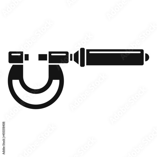 Micrometer measurement icon simple vector. Design caliper
