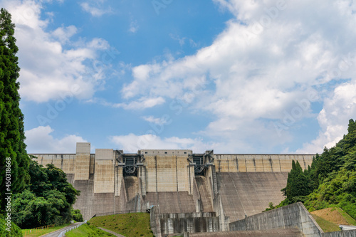 Landscape with a dam