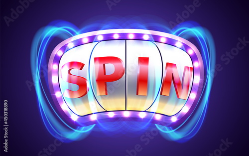 Slot machine wins the jackpot. 777 Big win casino concept.