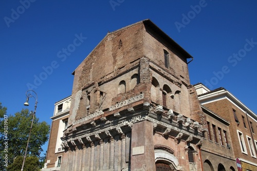Forum Boarium landmarks in Rome, Italy