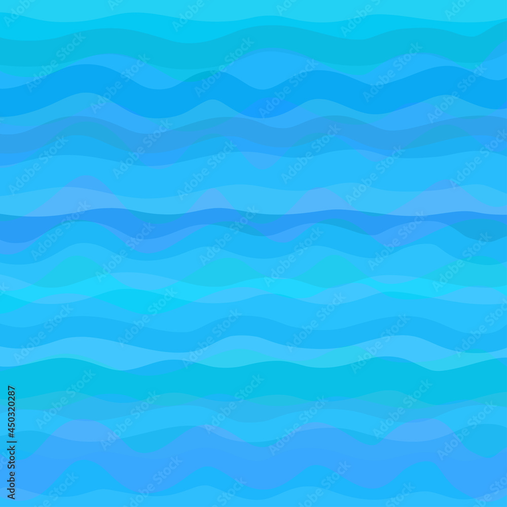 Abstract sea wallpaper of the surface. Cute background. Cold colors. Pattern with lines and waves. Multicolored texture. Decorative style. Dinamic texture
