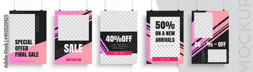 Big sale poster template. Easy to adapt to brochure, annual report, magazine, poster, card, corporate presentation, portfolio, flyer, banner, website, app