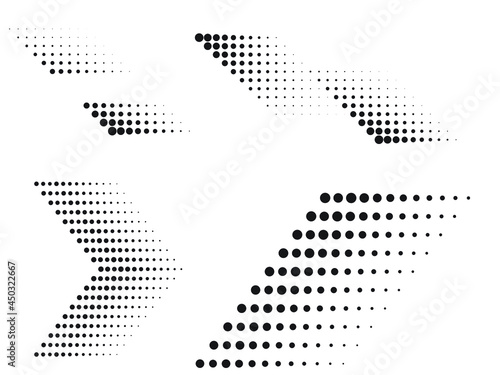 Wallpaper Mural Linear halftone dots Design .elements for your design. vector illustration Torontodigital.ca