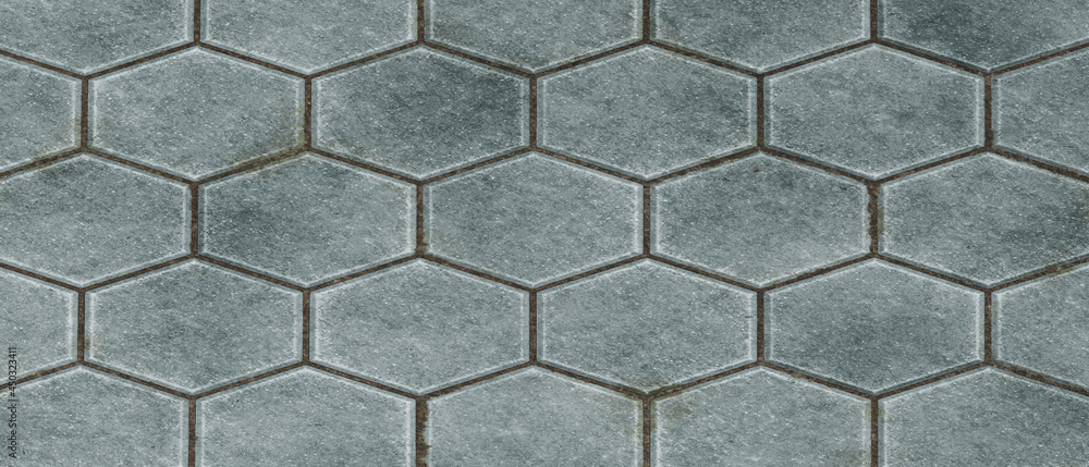 Hexagon paving stones floor. Rock texture background. 3D Rendering illustration. Hexagon paving stones floor. Rock texture background. 3D Rendering illustration.
