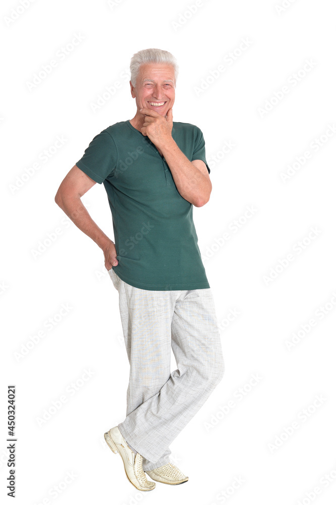 portrait of senior man posing isolated portrait of senior man posing isolated