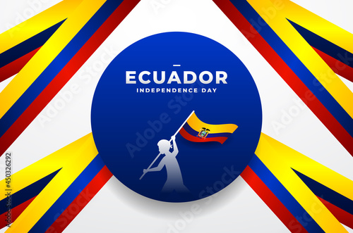 Ecuador Independence Day Background Design
