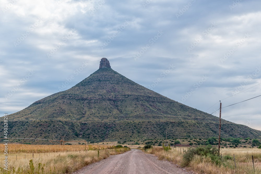 Typical Karoo hill at Teebus in the Eastern Cape