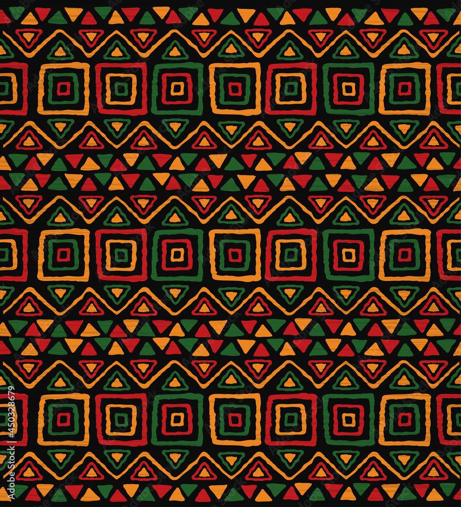 African tribal art traditional africa seamless pattern