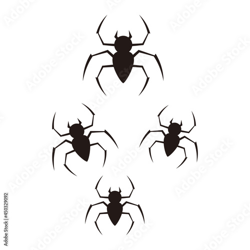 Spider set logo icon vector design © ZAHDA_08