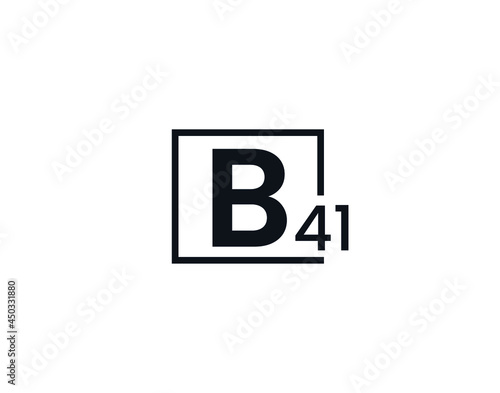 B41, 41B Initial letter logo © Rubel