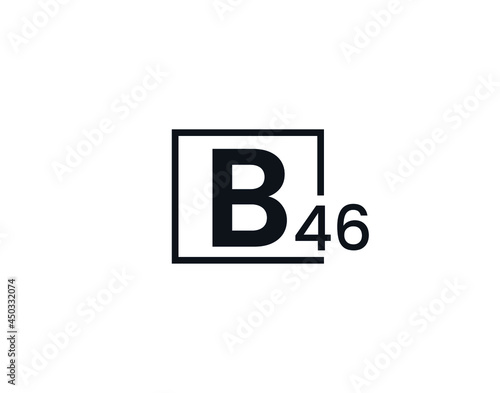 B46, 46B Initial letter logo © Rubel