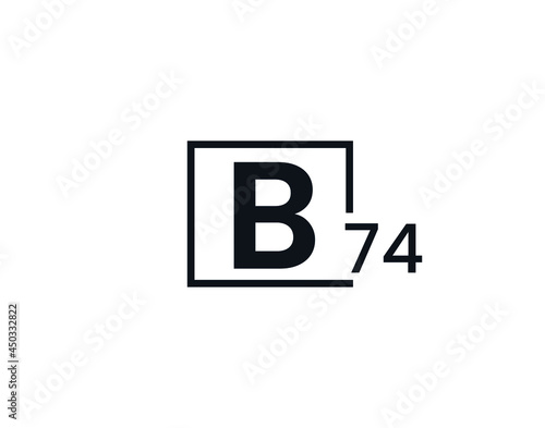 B74, 74B Initial letter logo