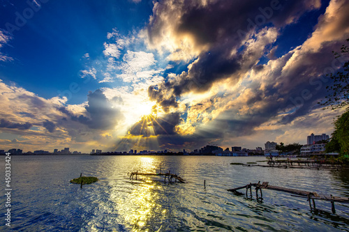 Landscap Sunset in HaNoi Viet nam