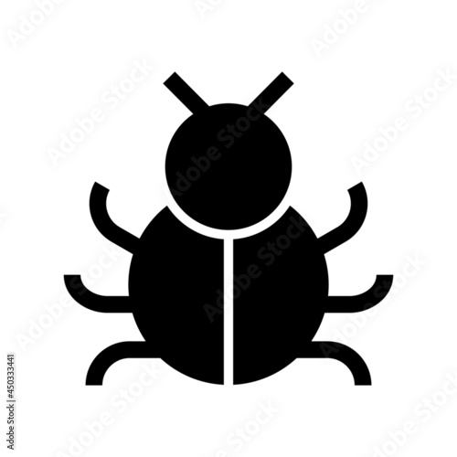 bug icon or logo isolated sign symbol vector illustration - high quality black style vector icons 
