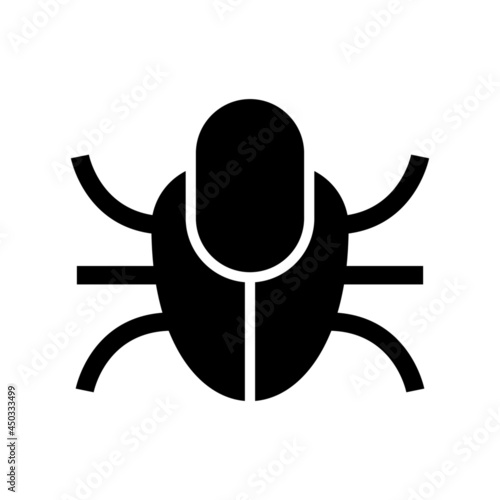 bug icon or logo isolated sign symbol vector illustration - high quality black style vector icons 