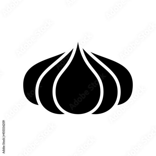 garlic icon or logo isolated sign symbol vector illustration - high quality black style vector icons
