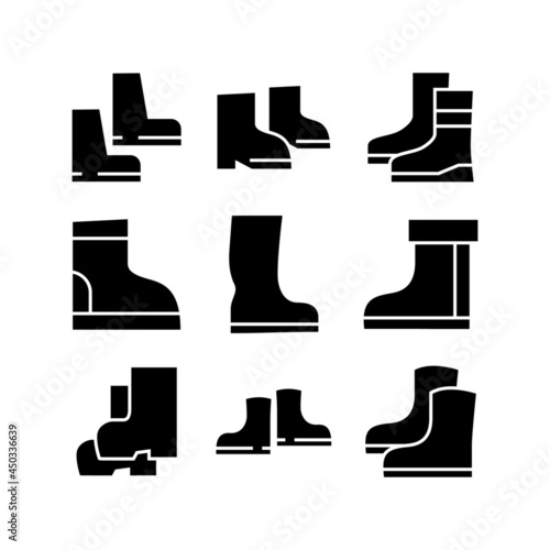 gumboots icon or logo isolated sign symbol vector illustration - high quality black style vector icons
