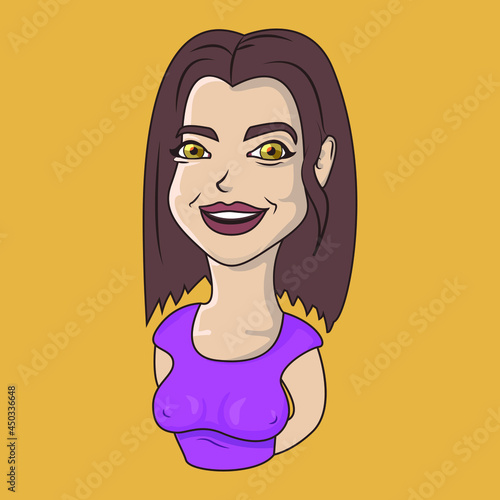 brunette woman