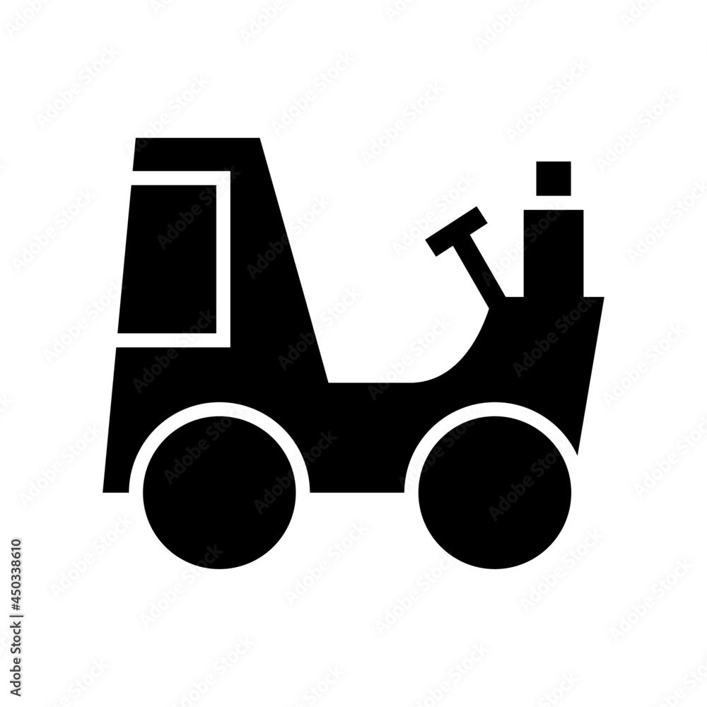 mini tractor icon or logo isolated sign symbol vector illustration - high quality black style vector icons
