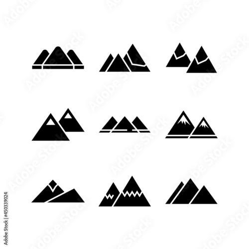 mountains knife icon or logo isolated sign symbol vector illustration - high quality black style vector icons 