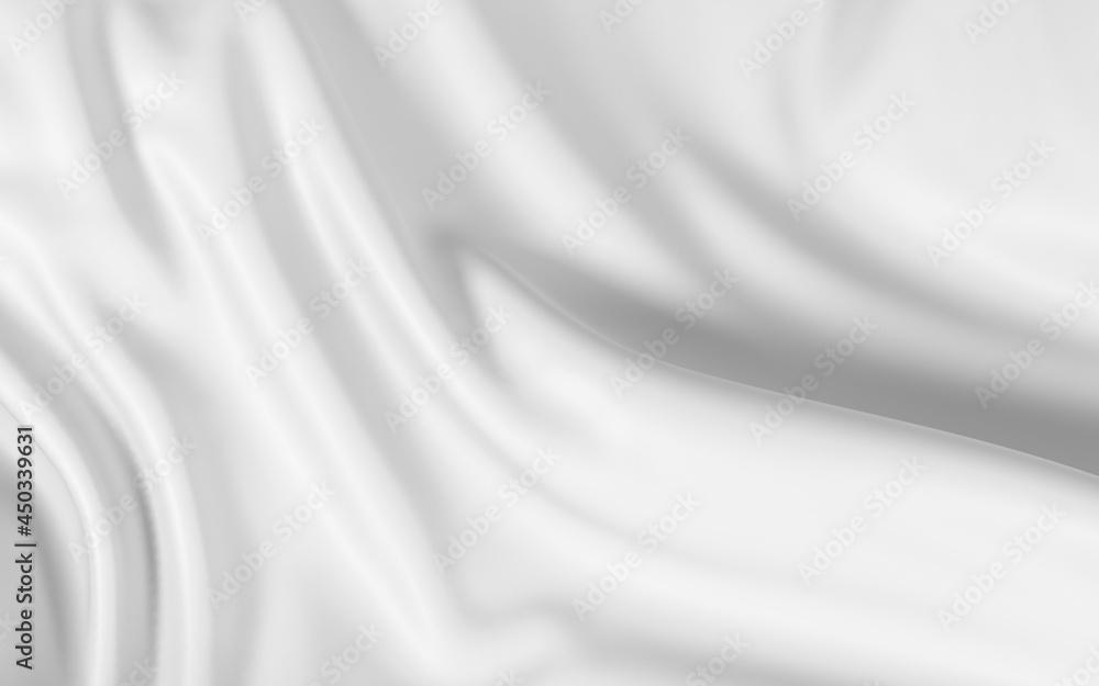 Obraz premium Flowing clothes with white background, 3d rendering.