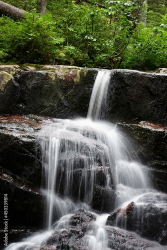 Fototapeta Naklejka Na Ścianę i Meble -  Mountain waterfall in the Skuleskogens nationalpark