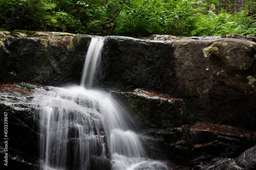 Fototapeta Naklejka Na Ścianę i Meble -  Mountain waterfall in the Skuleskogens nationalpark