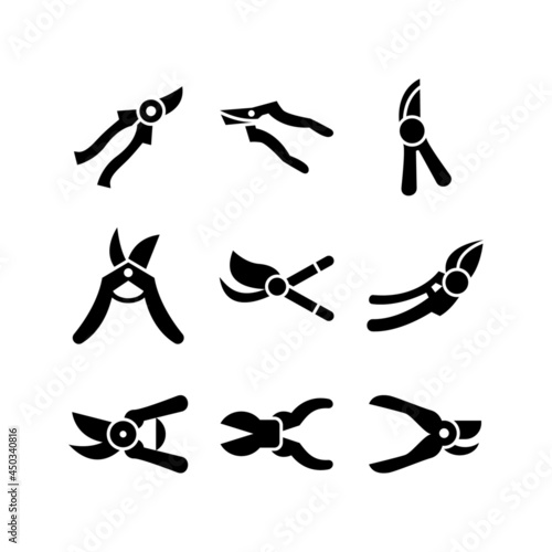Fototapeta Naklejka Na Ścianę i Meble -  pruning shears icon or logo isolated sign symbol vector illustration - high quality black style vector icons
