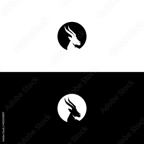 deer hunter logo type template and vector icon
