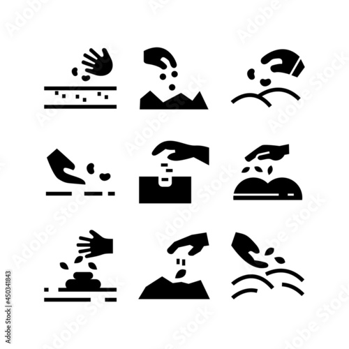 seeding icon or logo isolated sign symbol vector illustration - high quality black style vector icons
