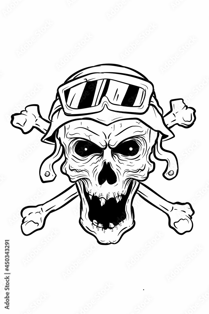 war in death hand drawing vector