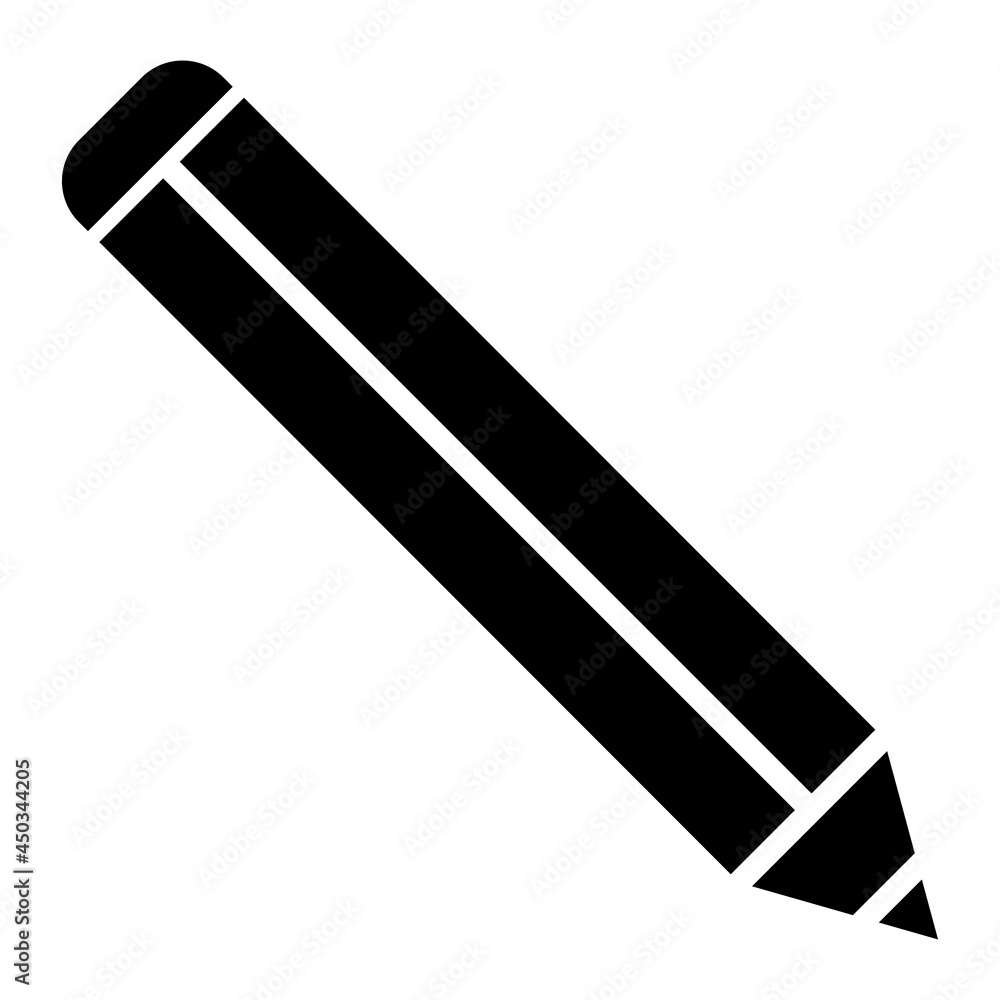 Vector Pencil Glyph Icon Design Vector Pencil Glyph Icon Design