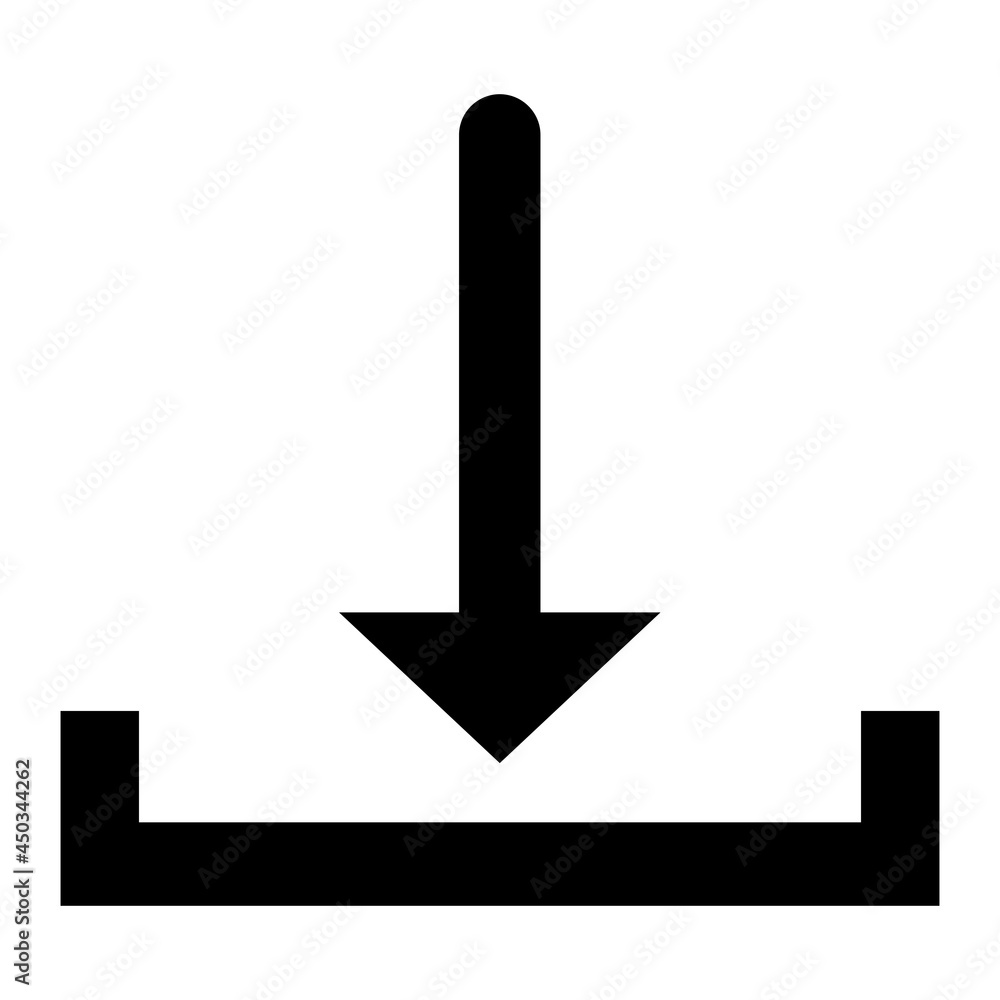 Vector Download Glyph Icon Design Vector Download Glyph Icon Design