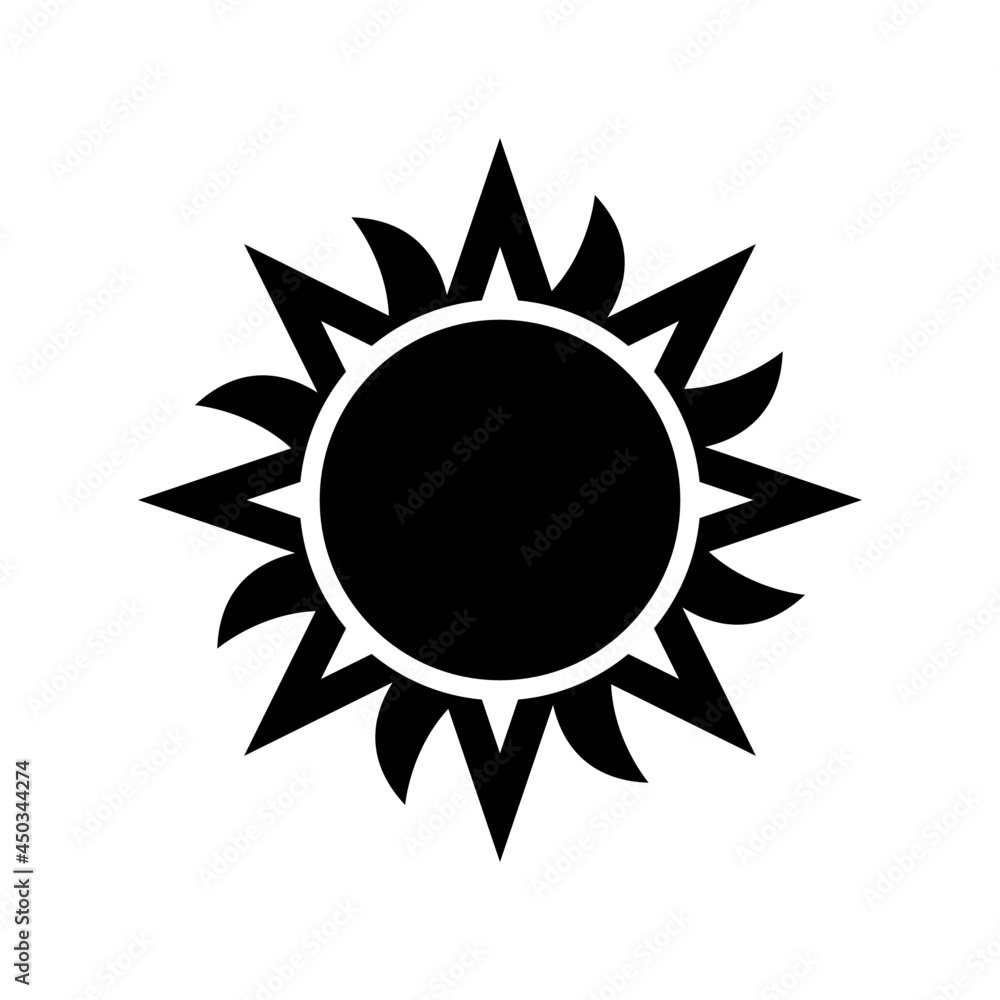 sun icon or logo isolated sign symbol vector illustration - high quality black style vector icons
