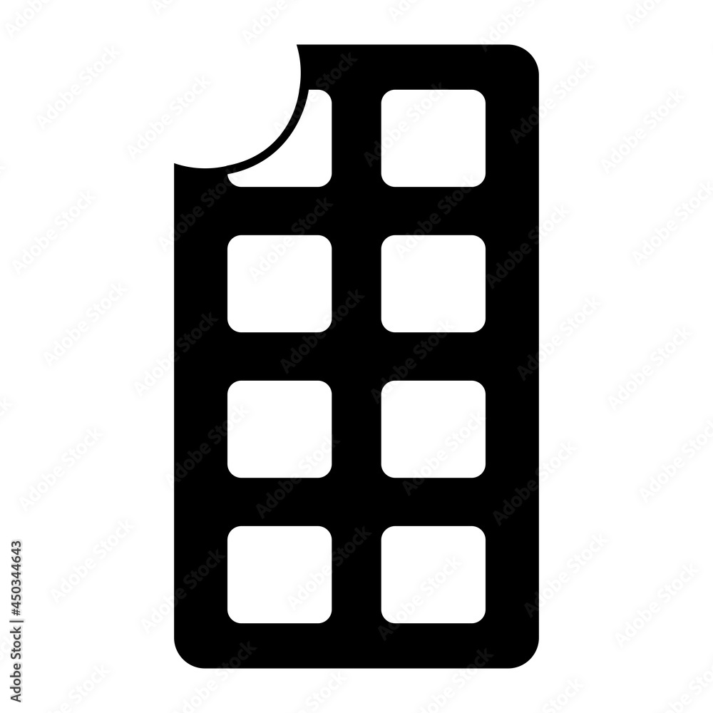 Vector Chocolate Glyph Icon Design Vector Chocolate Glyph Icon Design